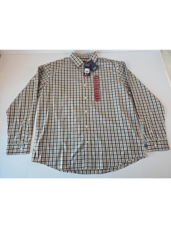 GAP Other - NEW With Tags-GAP Woven Tan Plaid Long Sleeve Button Down-Men's XL-MSRP $59.95